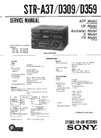 Sony STR-D359 - Service Manual 